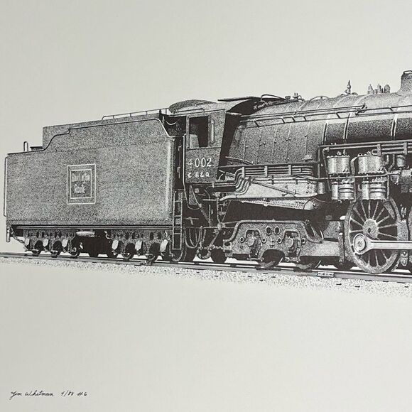 CB&A | Chicago, Burlington & Quincy Railroad #4002 Train Prints - Picture 2 of 5
